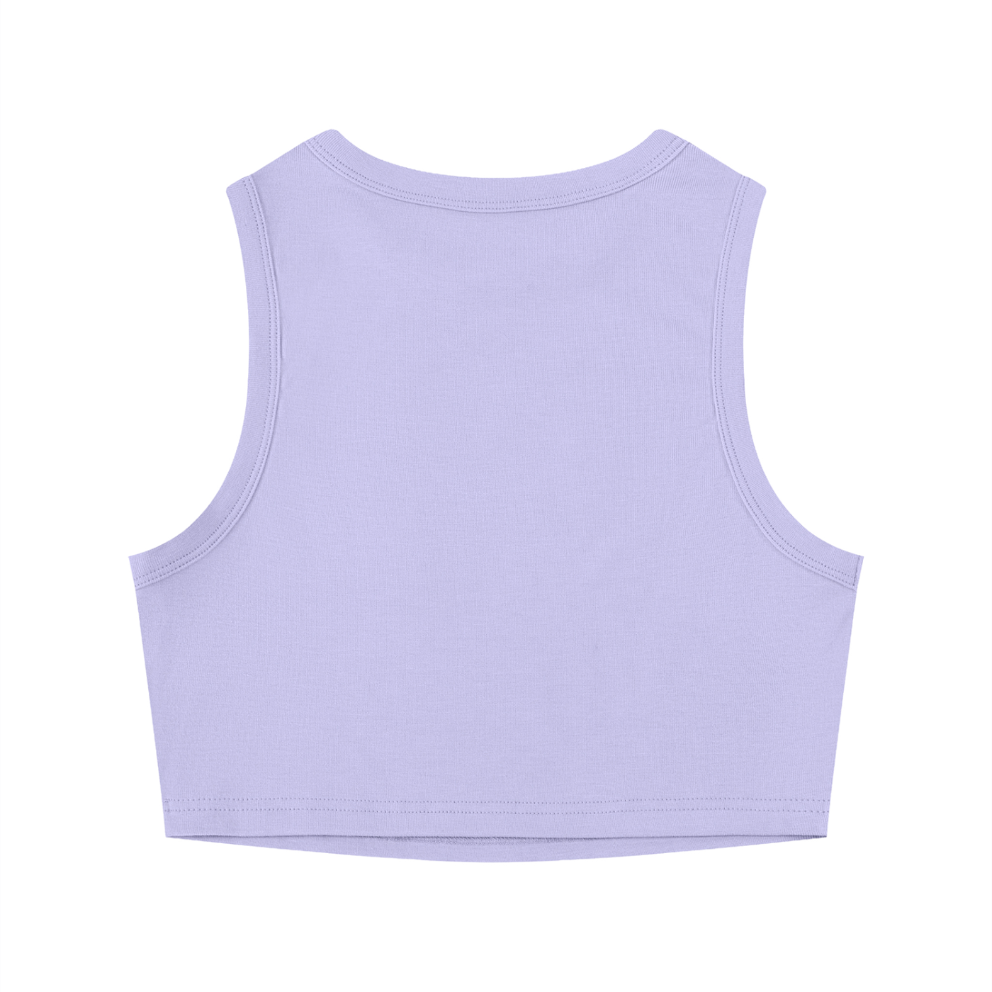 Lavender Menace Tight Crewneck Crop Tank Top