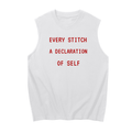 Every Stitch A Declaration of Self Sleeveless Cotton Tank Top