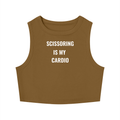 Scissoring Is My Cardio Tight Crewneck Crop Tank Top