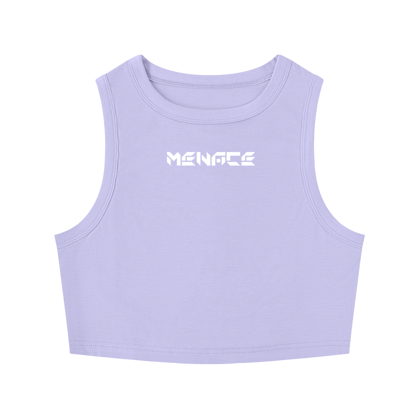 Lavender Menace Tight Crewneck Crop Tank Top