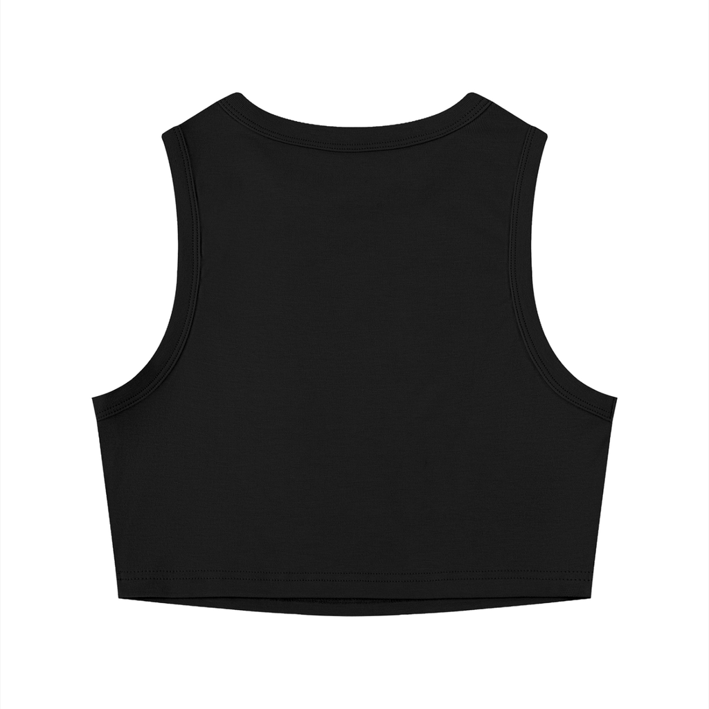 Kiss More Girls Tight Crewneck Crop Tank Top