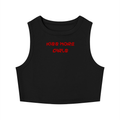 Kiss More Girls Tight Crewneck Crop Tank Top